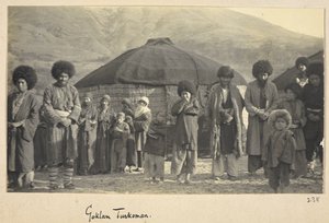 ラザヴィー・ホラーサーン州、イラン、1908年頃（白黒写真） 作： John Williams Watson