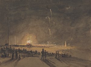 Uma exibição de fogos de artifício 作： John Wilson Carmichael