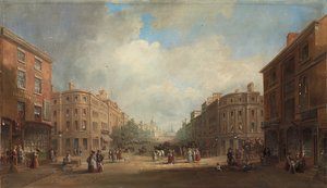ニューキャッスル、1831年の新しい通りの計画案 作： John Wilson Carmichael