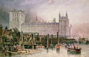 勃起の過程における国会議事堂 作： John Wilson Carmichael
