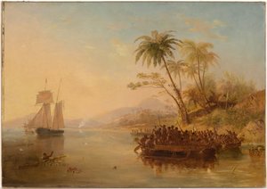 ウィリアム・ドイリーの救出、1841 作： John Wilson Carmichael