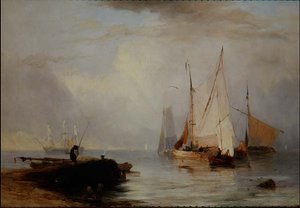イングランド北部の釣り風景 作： John Wilson Ewbank