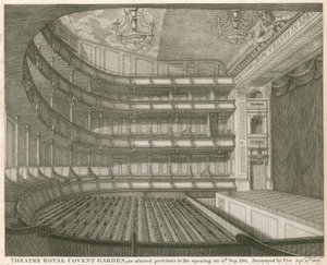 シアターロイヤル、ロンドンのコヴェントガーデン、1794年9月15日のオープン前に変更