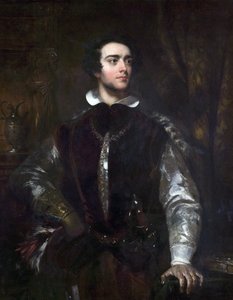 エリザベス朝の衣装を着た紳士、1850年頃 作： John Wood