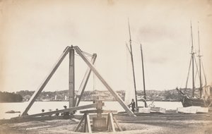 ワシントン水道橋の建設（1858-1859年）（写真 作： ジョン・ウッド
