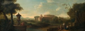 アヴェンティーノの丘から見たローマ、1710 年。 作： John Wootton