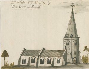 ソープコンスタンティン教会：水彩画、nd [c 1784]