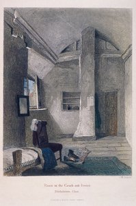 コーチ アンド ホース イン、バーソロミュー クローズ、ロンドン、1851 作： John Wykeham Archer