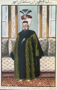 アブドゥルハミドI（1725-89）スルタン1774-89、「トルコの皇帝の一連の肖像」から、1808