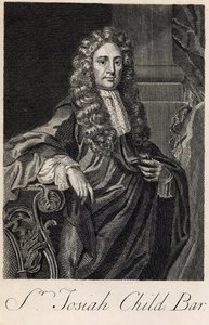 ジョセフチャイルド卿の肖像画（1630-99）、ミシェルファンデルグフト（1660-1725）によって彫刻