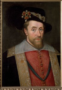 イングランド・アイルランド王ジェームズ1世（スコットランド王ジェームズ6世）の肖像、1605年頃（絵画