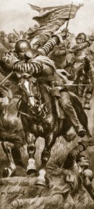 ジョン・スミス中尉がエッジヒルで王の基準を取り戻す 作： John de Walton