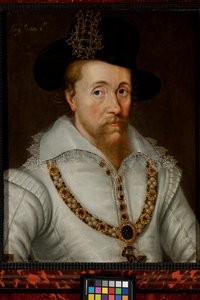 ジェームズ1世と6世 (1556-1625) 作： John de the Elder (studio of) Critz