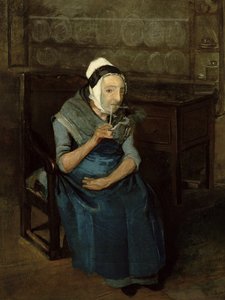 ヨークシャーのブラマムパークからの使用人の肖像、1822年頃（キャンバスに油彩） 作： John of Hull Widdas