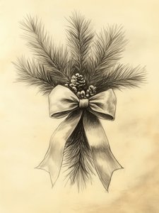 スプルースの木に結んだリボン 作： 