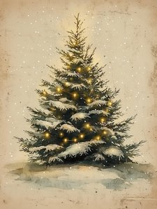 雪のクリスマスツリー 作： 