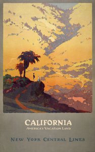 カリフォルニア・トラベル・ポスター 作： Jon O. Brubaker