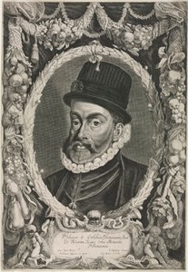 スペインの王フィリップ2世の肖像画、1644年。 作： Jonas Suyderhoef