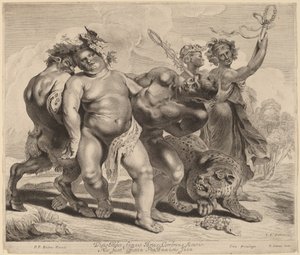バッカスの酩酊 作： Jonas Suyderhoff after Sir Peter Paul Rubens