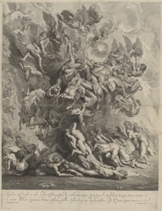 堕落のダムド 作： Jonas Suyderhoff, after Sir Peter Paul Rubens
