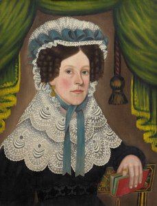 本を持つ女性 作： Jonas Welch Holman