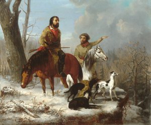 トラッパーズ、カリフォルニア州。 1855年 作： Jonathan K. Trego
