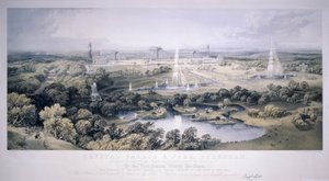クリスタル パレス、シデナム、ロンドン、1854 年 作： Jonathan Needham