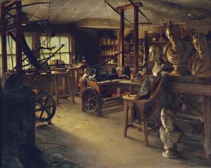 ジェームズ・ワットのワークショップ、1889 作： Jonathan Pratt