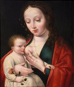 ラ・ヴィエルジュ・アレタント・ラン・ファント 16世紀前半 テンペラ・木 作： Joos van (after) Cleve