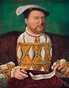 ヘンリー8世の肖像ハンプトンコート宮殿、c1530、1903 作： Joos van Cleve