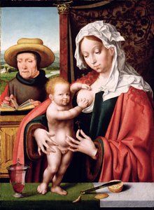 聖家族、1520年頃 作： Joos van Cleve