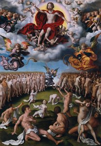 最後の審判、ca。 1520-25。 作： Joos van Cleve