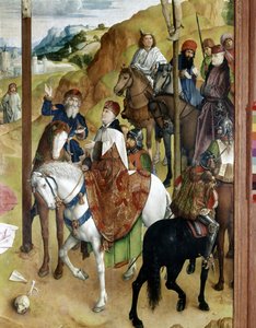 ゲントの磔刑のトリプティク 作： Joos van Gent (fl.1460 75)
