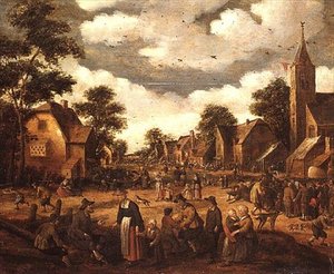 村の風景 作： Joost Cornelisz