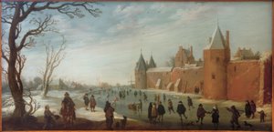 市堀のスケーター 作： Joost Cornelisz. Droochsloot
