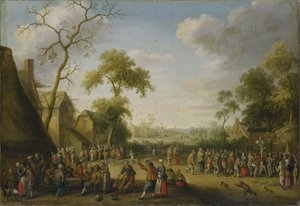 村の風景、1637
