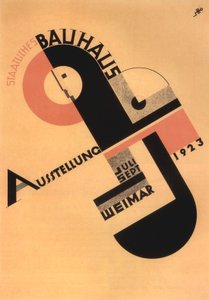 ワイマールのバウハウス展覧会広告 作： Joost Schmidt