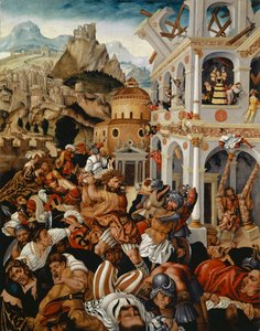 サムソンの物語、1525〜1530年頃（パネルに油彩） 作： Jorg I Breu