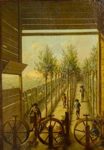 1795年、ゴーダのヤーグパッドにあるクラインガレンバーン 作： Joris Herst
