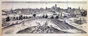 アンジェのスレート採石場、1561 作： Joris Hoefnagel