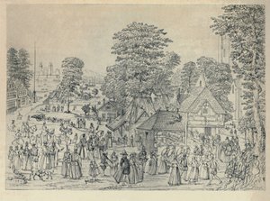 バーモンドジーの結婚式、1590年、1920年 作： Joris Hoefnagel