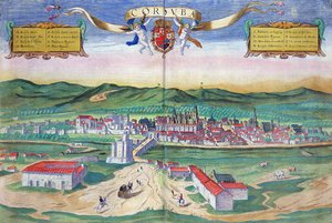 ブラウン（1541-1622）とフランツ・ホーゲンバーグ（1535-90）による「世界」からのコルドバの地図c.1572-1617