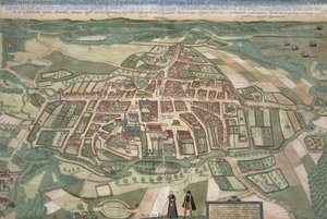 Braun（1541-1622）とFranz Hogenbergh（1535-90）1597による「世界」からのローマの地図 作： Joris Hoefnagel