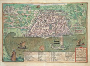 Braun（1541-1622）とFranz Hogenbergh（1535-90）、1566による「世界」からのトレドの地図