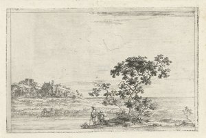 木の近くに人物がいる風景 作： Joris van der Haagen
