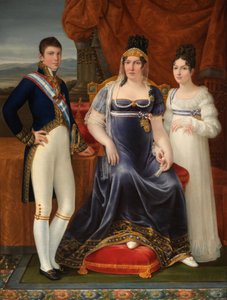 スペイン語  La reina de Etruria y sus hijos エトルリアの女王とその子供たち