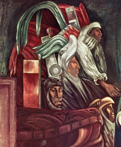 アステカの戦士、アメリカ文明の叙事詩より 作： José Clemente Orozco