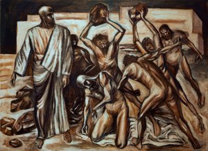 聖ステパノの殉教の様子 作： José Clemente Orozco