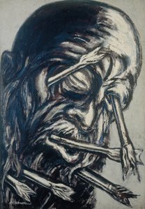 Losteulesシリーズの「矢で突き刺さった頭」 作： José Clemente Orozco