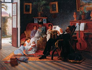 アドルフォピントの家族のシーン 作： José Ferraz de Almeida Júnior